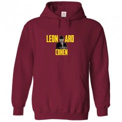 Leonard Cohen Classic Unisex Kids and Adults Fan Pullover Hoodie for Music Fans